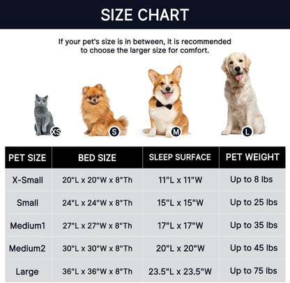 Premium Orthopedic Memory Foam Dog Bed Washable Joint Pet Mat
